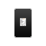 The iTechworld Solar Panel Trickle Charger 15W is a rectangular black electronic device with a centered white label featuring specs and the brand name. Compatible with 12V/24V systems, it’s perfect for battery maintenance. Four silver screws are at each corner.