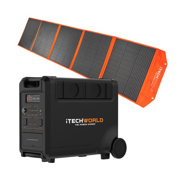 Ultimate Solar Generator Kit - PS3600 Power Station & Solar Blanket with Raptor Skin - iTechworld