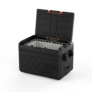 iFrost 40L fridge freezer with lid open