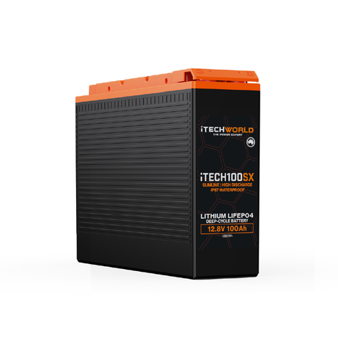 iTECH100SX | Lithium Deep Cycle Slim Battery | LiFePO4 100Ah