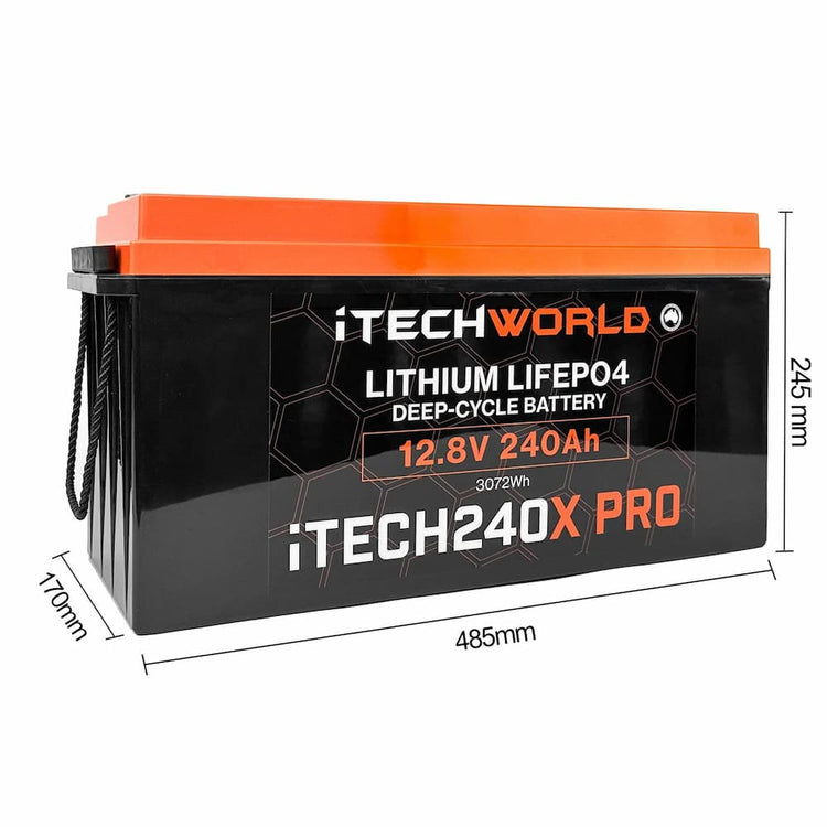 iTECH240X PRO 240Ah 12V Deep Cycle Lithium Battery - iTechworld