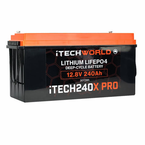 iTECH240X PRO | Lithium Deep Cycle Battery | with LiFePO4 240Ah