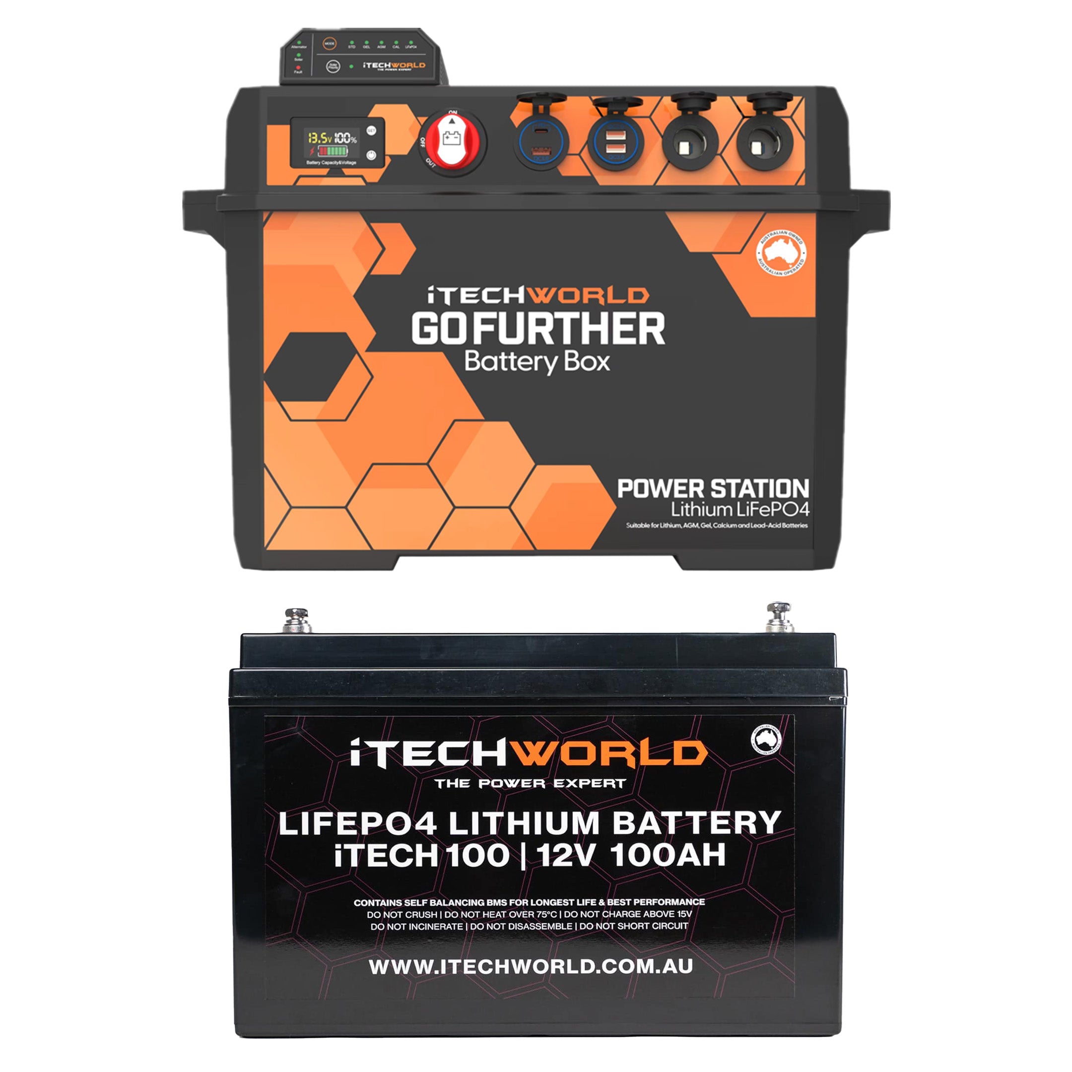 GoFurther Portable Dual Battery System 100Ah