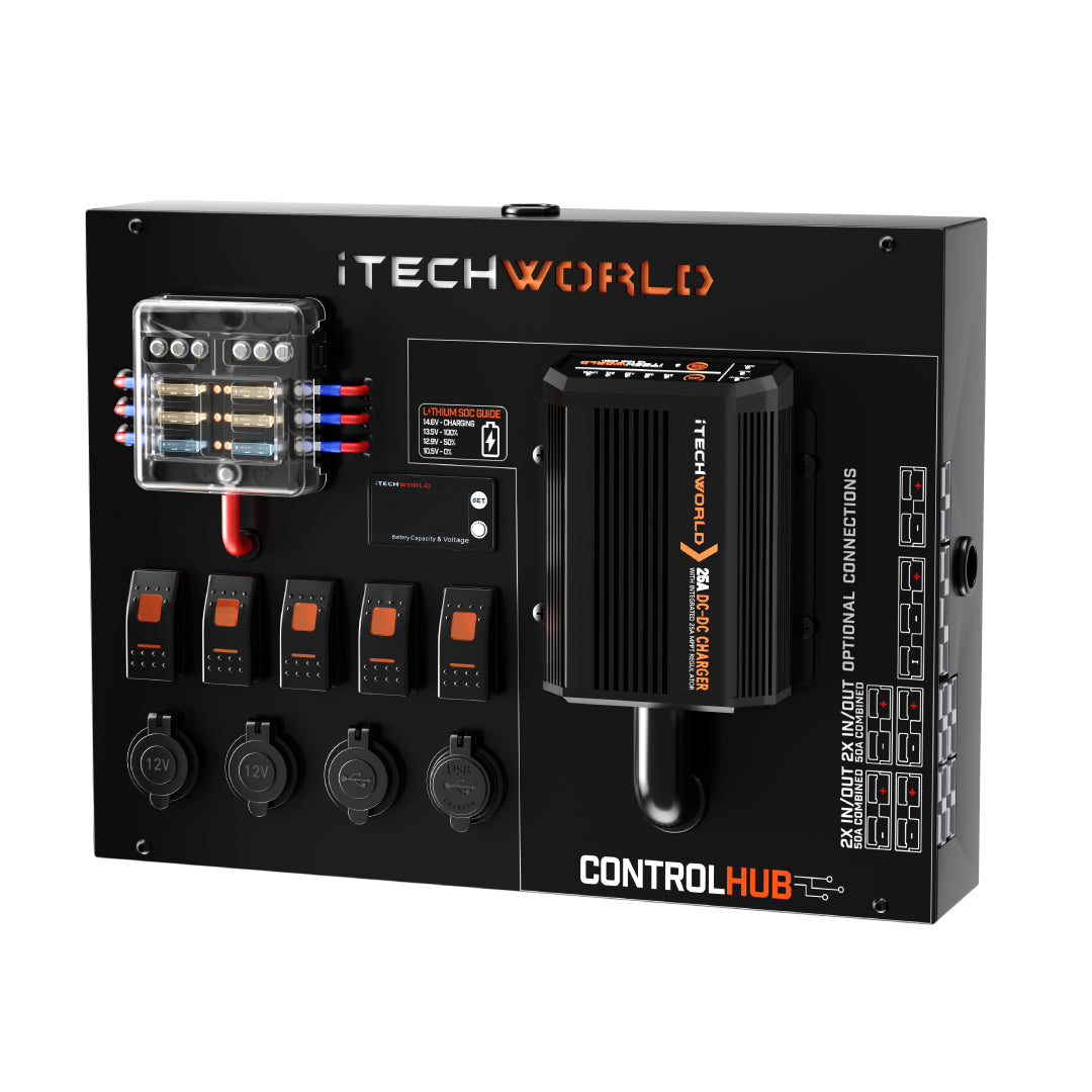 iTechworld 12V Control Hub With 25A DCDC Charger iTECHDCDC25 - iTechworld