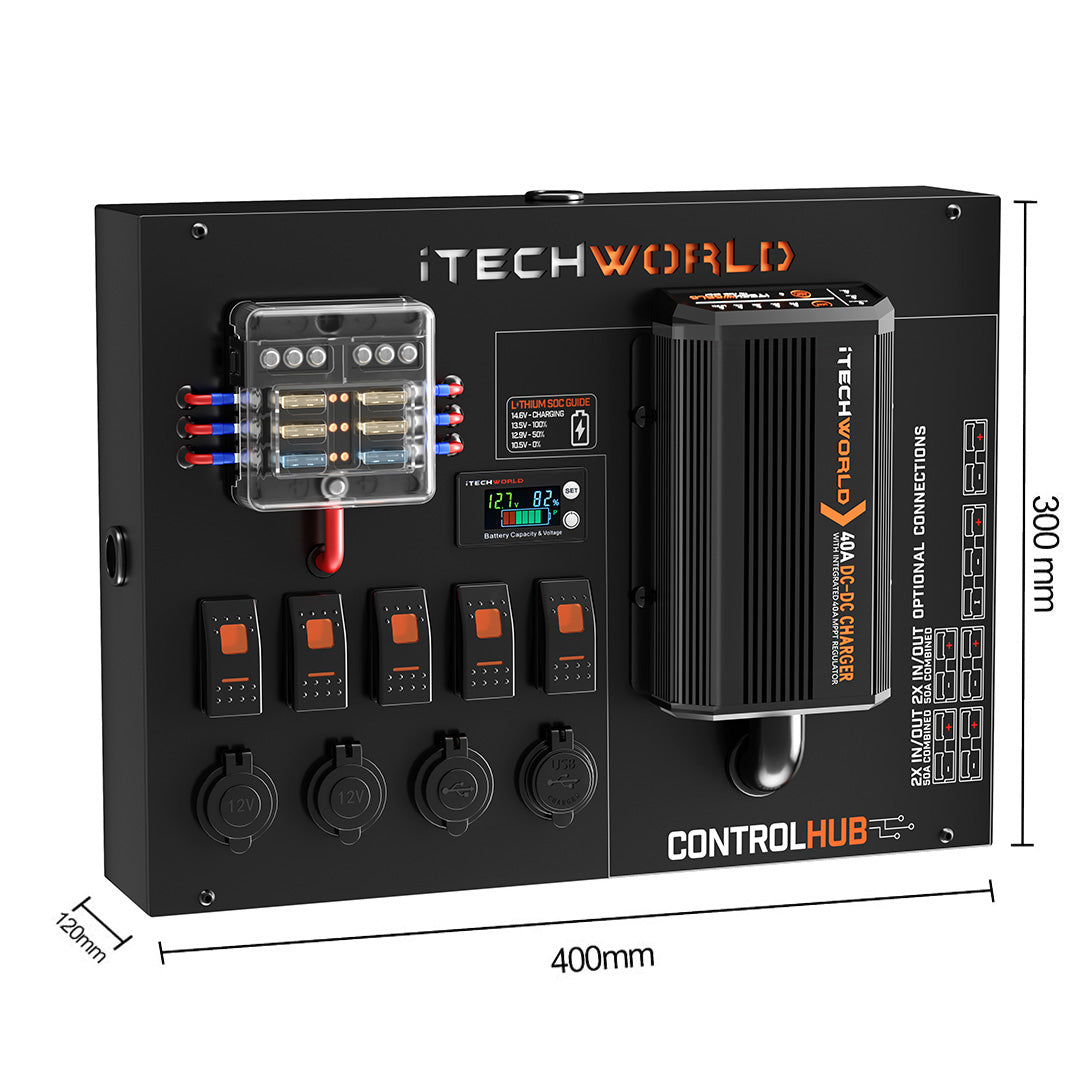 iTechworld 12V Control Hub with 40A DCDC Charger iTECHDCDC40