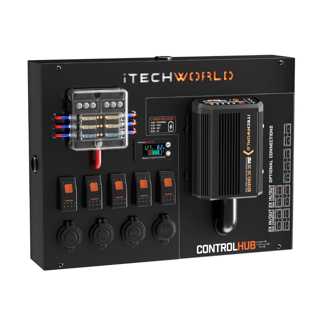 iTechworld 12V Control Hub With 25A DCDC Charger iTECHDCDC25 - iTechworld