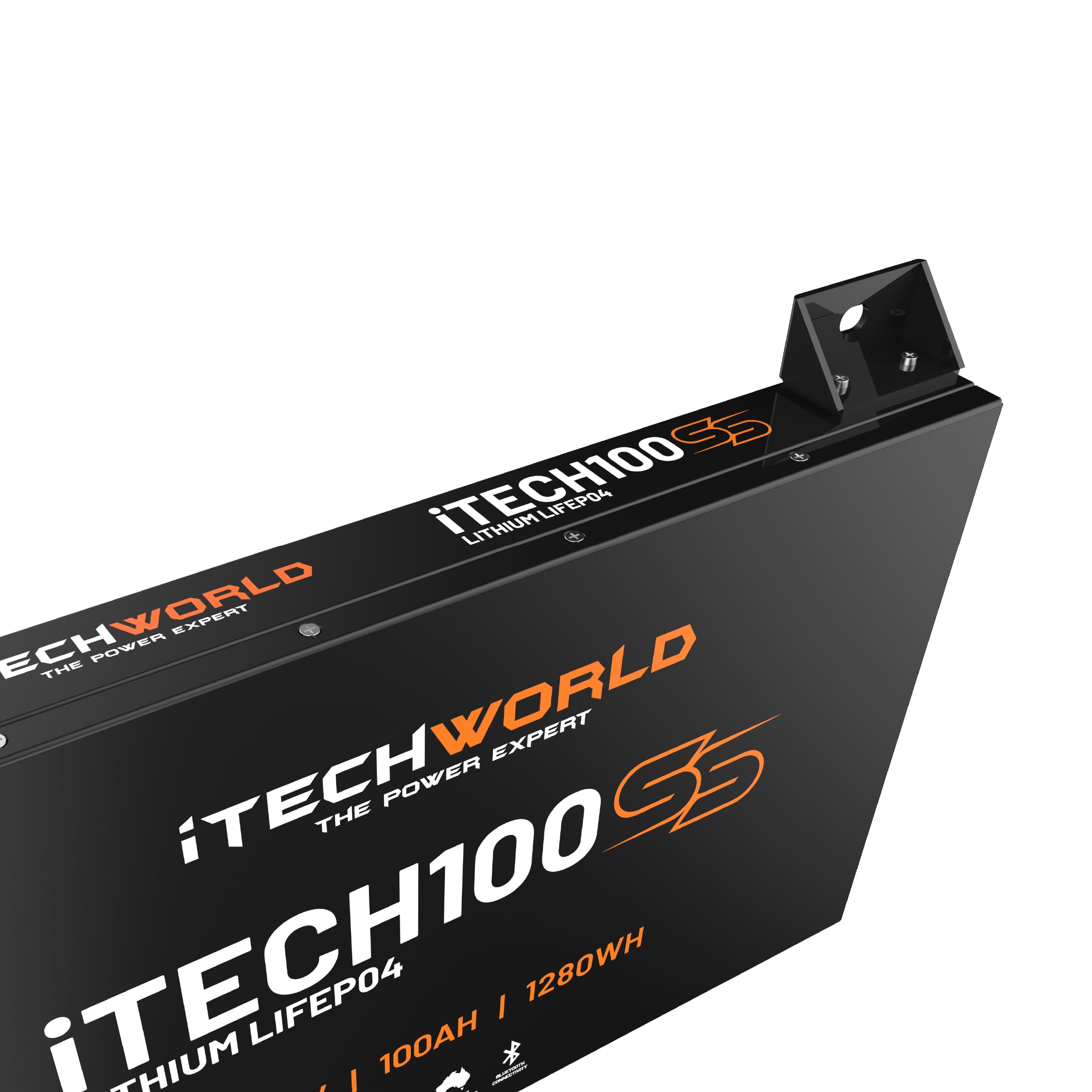 iTECH100SS (New 2025 Model) 100Ah 12v Super Slim Deep Cycle Lithium Battery with Bluetooth - iTechworld