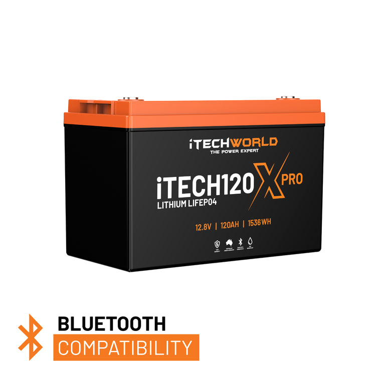 iTECH120X PRO (New 2025 Model) LiFePO4 400Ah Lithium Deep Cycle Battery with Bluetooth - iTechworld