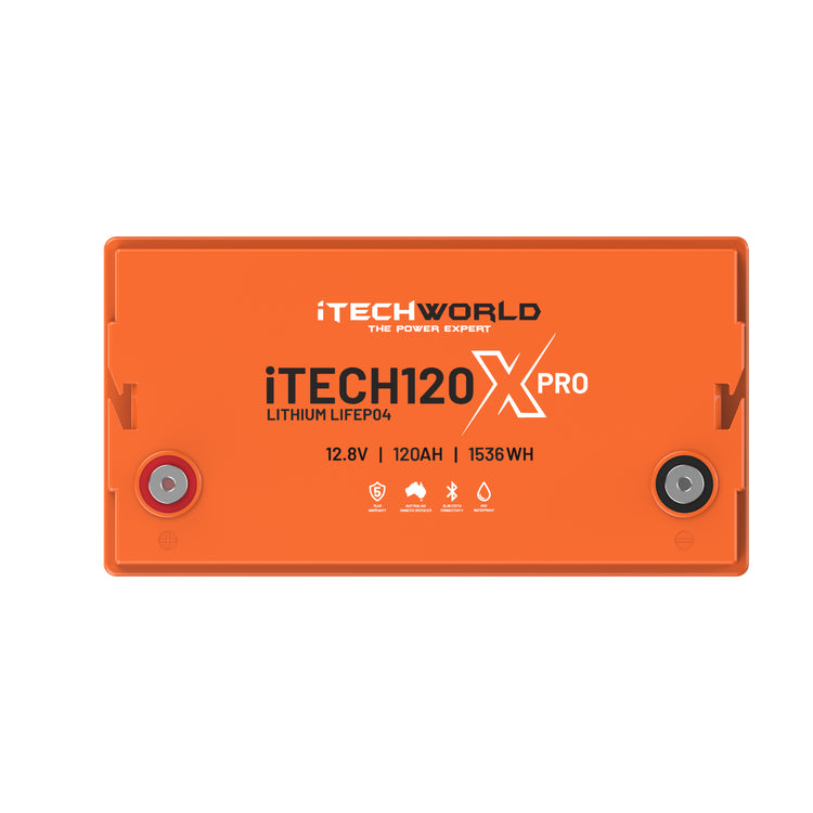 iTECH120X PRO (New 2025 Model) LiFePO4 400Ah Lithium Deep Cycle Battery with Bluetooth - iTechworld