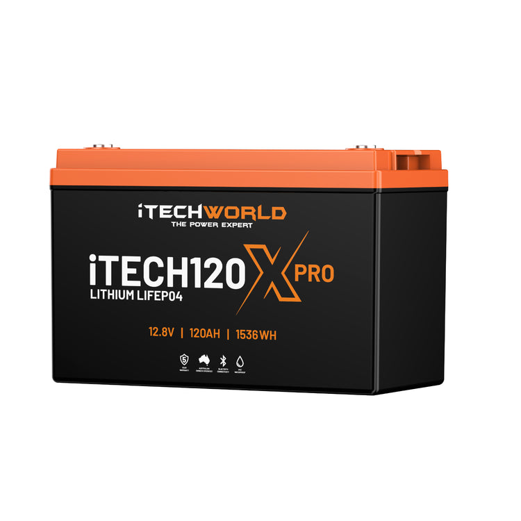 iTECH120X PRO (New 2025 Model) LiFePO4 400Ah Lithium Deep Cycle Battery with Bluetooth - iTechworld