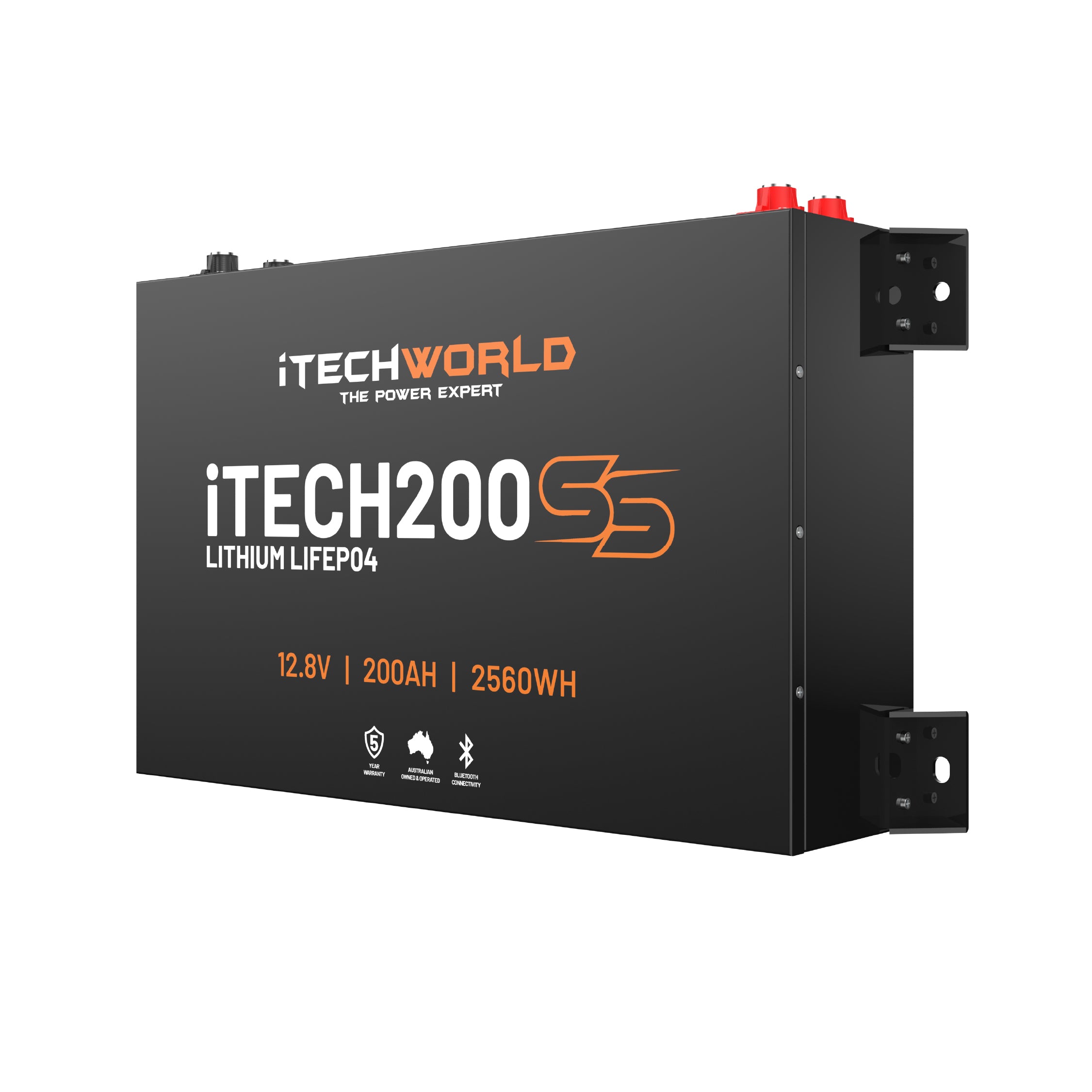 iTECH200SS (New 2025 Model) 200Ah 12v Super Slim Deep Cycle Lithium Battery with Bluetooth - iTechworld