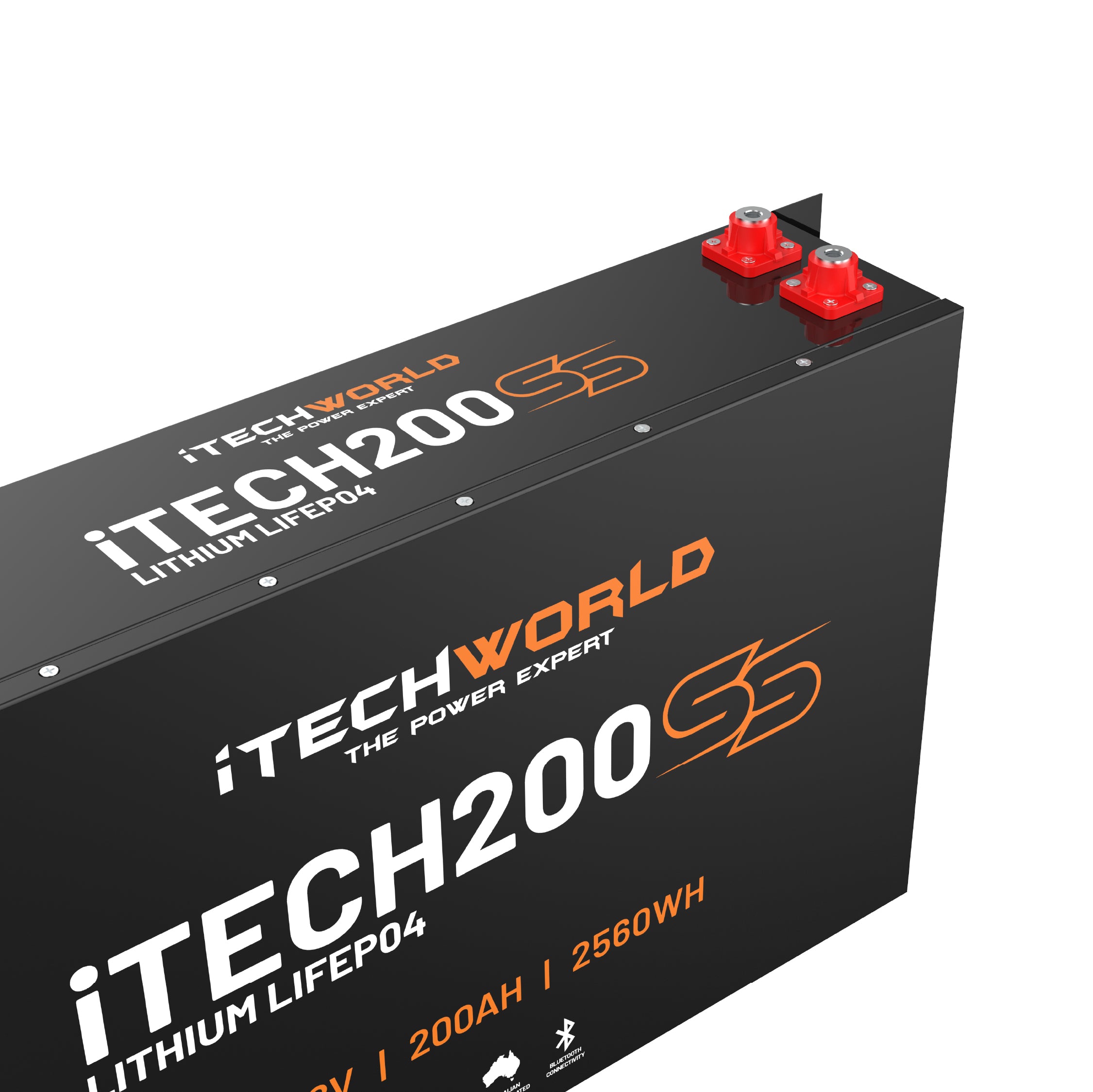 iTECH200SS (New 2025 Model) 200Ah 12v Super Slim Deep Cycle Lithium Battery with Bluetooth - iTechworld