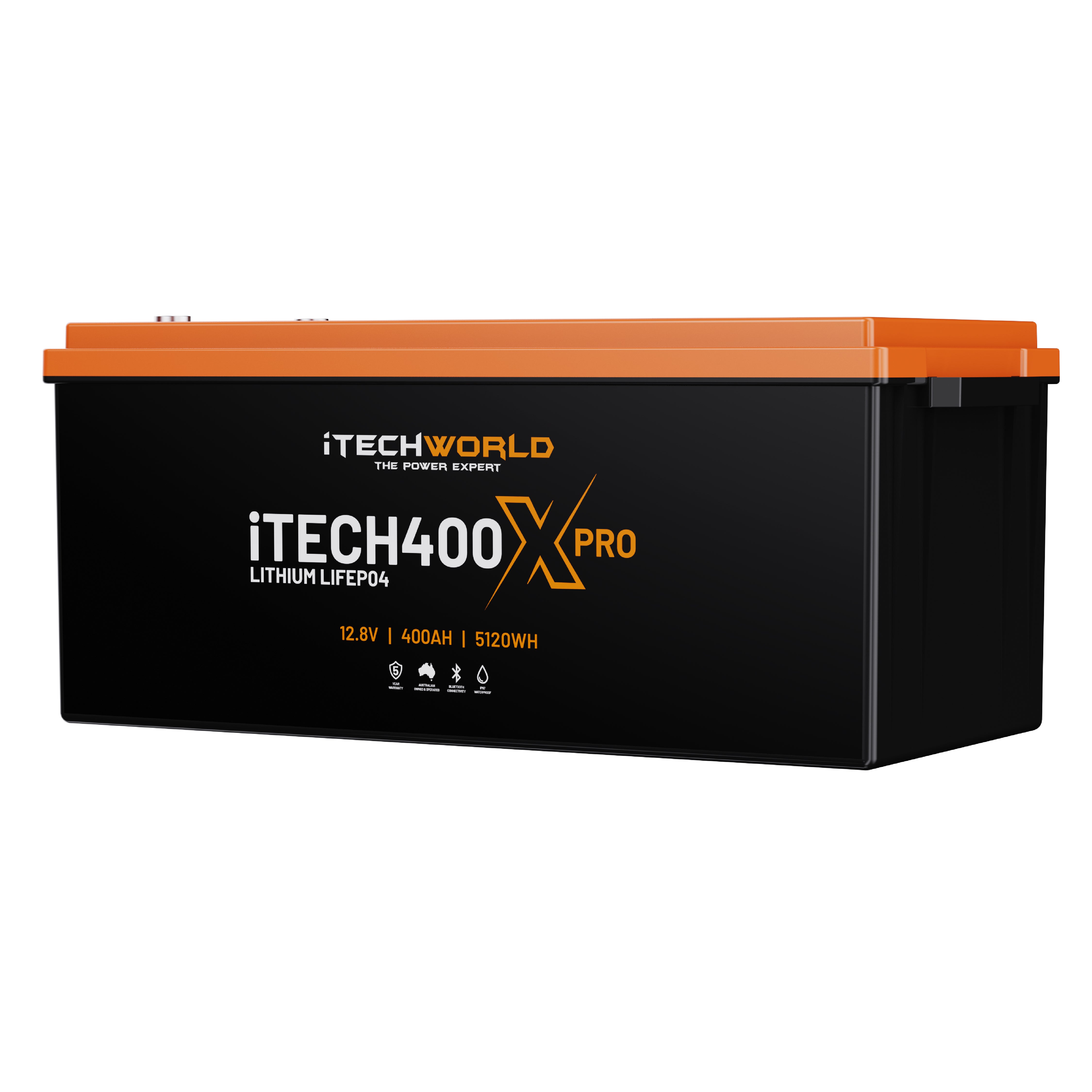 iTECH400X (New 2025 Model) LiFePO4 400Ah Lithium Deep Cycle Battery with Bluetooth - iTechworld