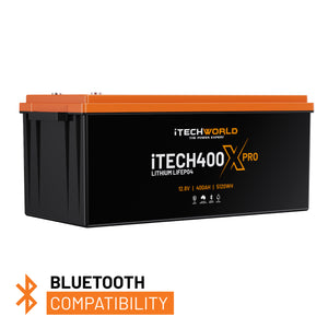 iTECH400X (New 2025 Model) LiFePO4 400Ah Lithium Deep Cycle Battery with Bluetooth - iTechworld