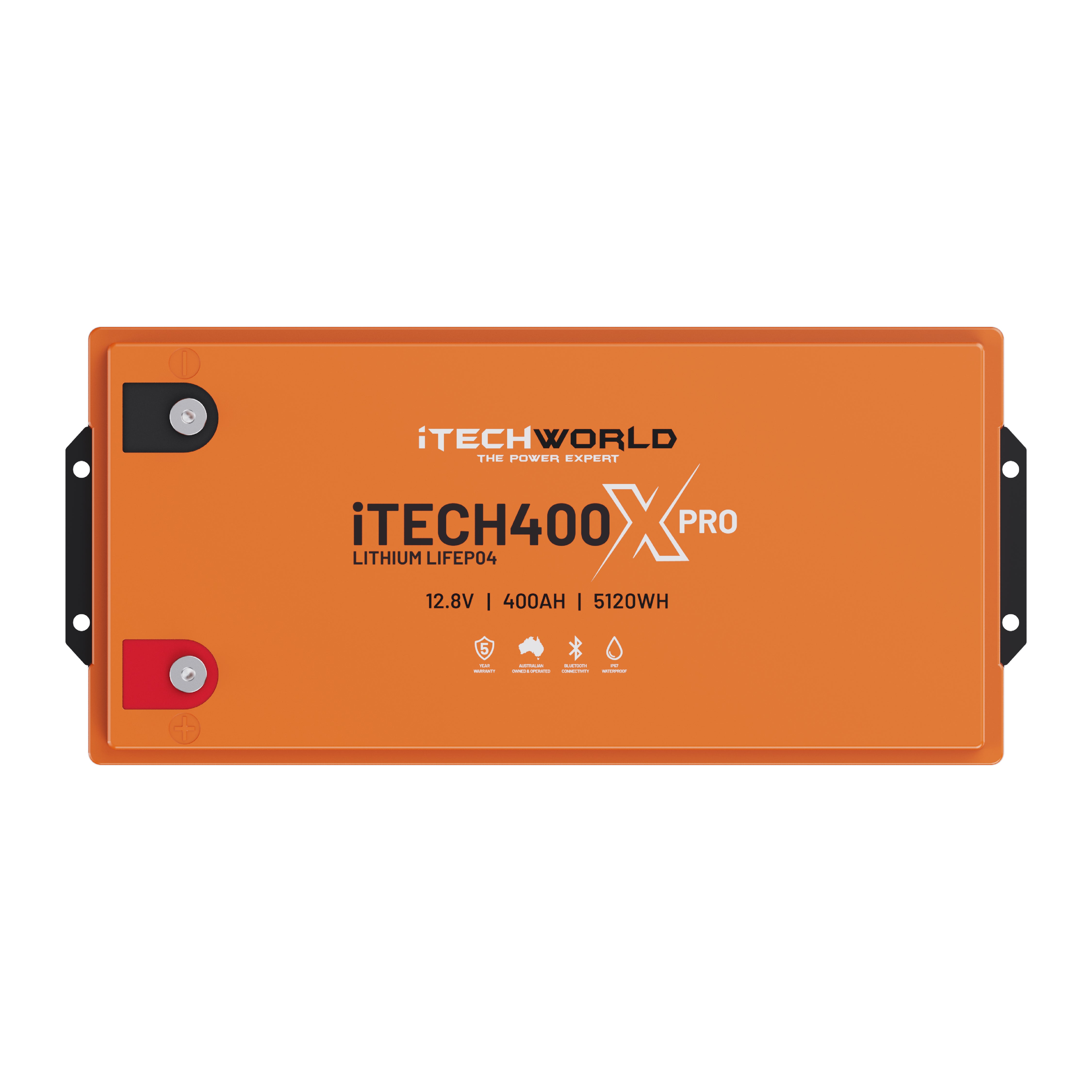 iTECH400X (New 2025 Model) LiFePO4 400Ah Lithium Deep Cycle Battery with Bluetooth - iTechworld