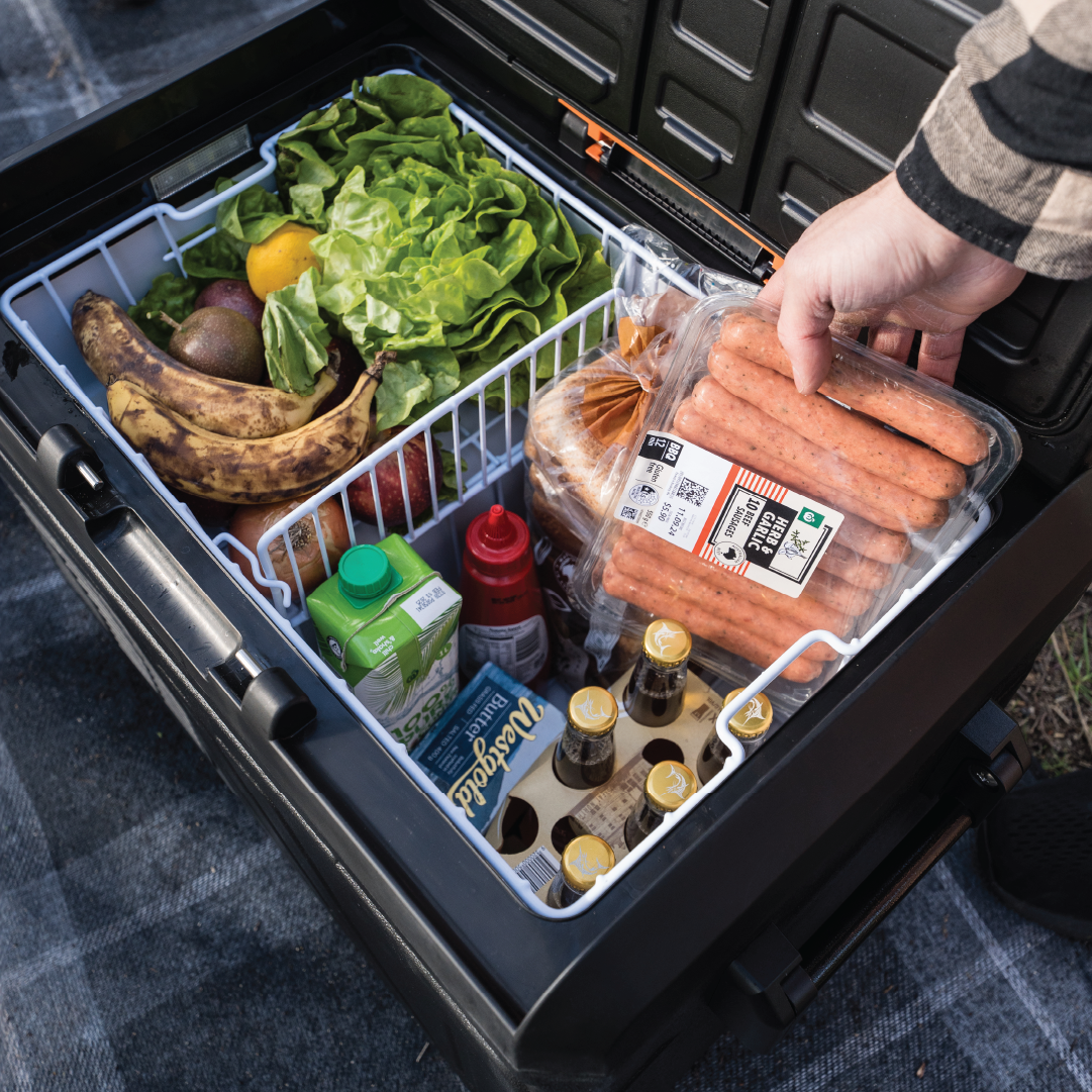 An iFROST fridge freezer packed with fresh food and cold drinks