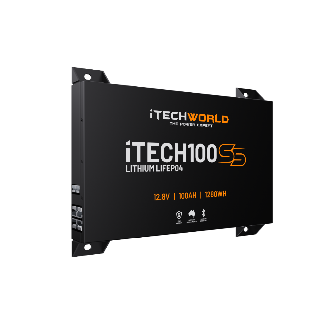 iTECH100SS | Super Slim Deep Cycle Lithium Battery | with Bluetooth LiFePO4 100Ah