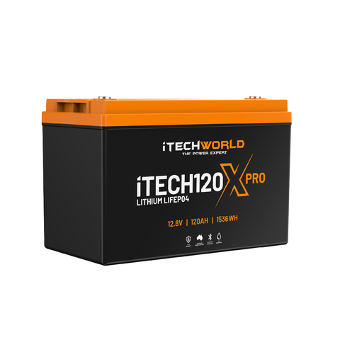 iTECH120X PRO | Deep Cycle Lithium Battery | with Bluetooth LiFePO4 120Ah