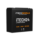 iTECH24 | Deep Cycle Lithium Battery | LiFePO4 24Ah - iTechworld