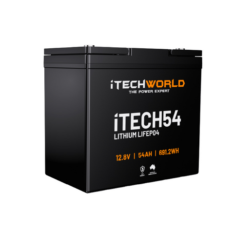 iTECH54 | Deep Cycle Lithium Battery | LiFePO4 54Ah