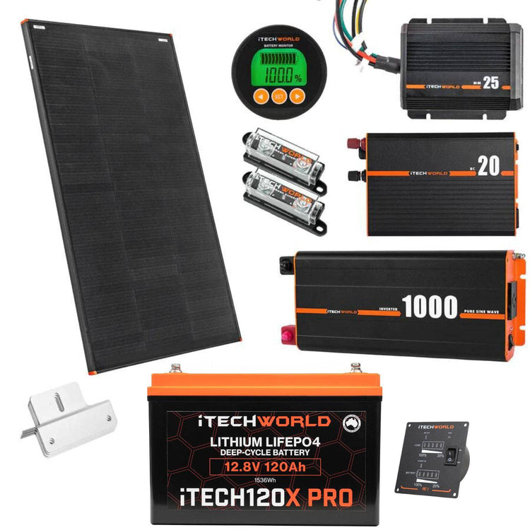 Lithium 4WD Kit - iTECH120X, iTECHDCDC25, iTECHBC20, iTECHBM500 & 1000w inverter - iTechworld