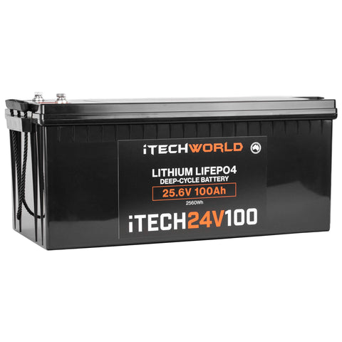 iTECH24V100 | Deep Cycle Lithium Battery | 24V 100Ah