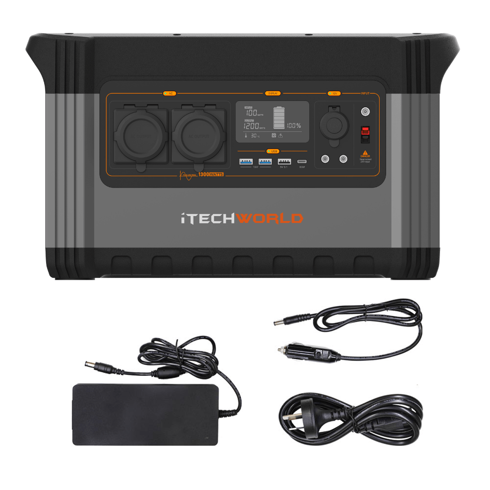 iTechworld lithium portable power station solar generator Australian made with accessory pack