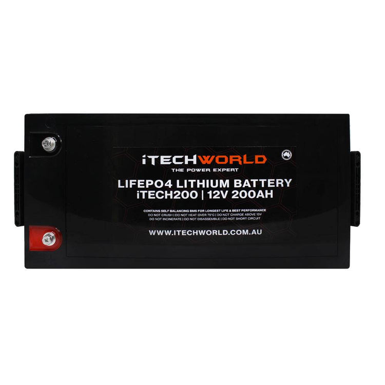 TECH200 12v 200 Amp Hour Lithium Ion Battery LiFePO4 Deep Cycle Recycle Camping RV Solar