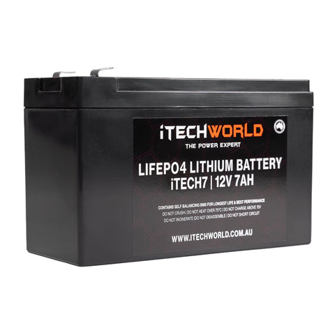 iTECH7 | Deep Cycle Lithium Battery | LiFePO4 7Ah